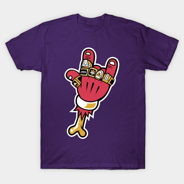 Halloween Hip-hop Zombie Hand T-Shirt by saigon199x